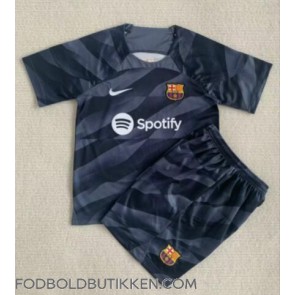 Barcelona Målmand Udebanetrøje Børn 2022-23 Kortærmet (+ Korte bukser)